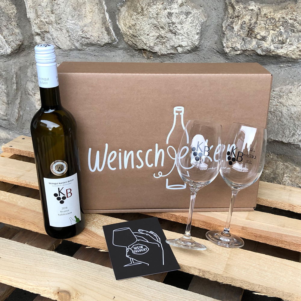 Geschenkbox Halbtrocken 1